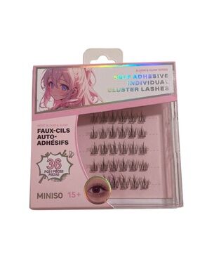 Anime Style Self-Adhesive Individual Cluster Lashes - 36 Pairs